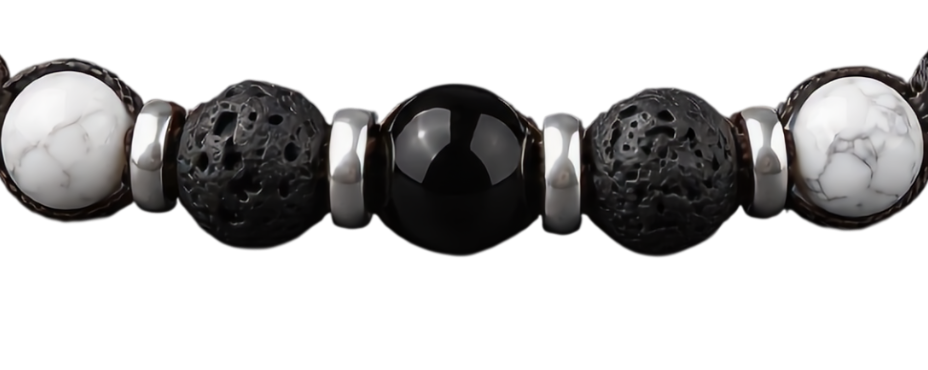 Le tre Pietre Custodi al centro del bracciale SPHINXS